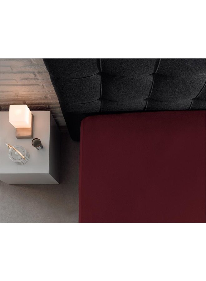 Dreamhouse Hoeslaken Bordo - Dubbel Jersey
