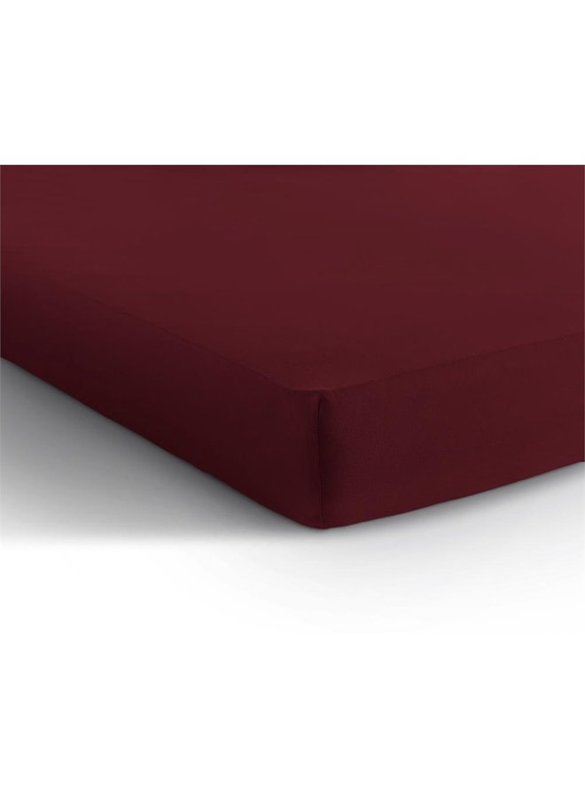 Dreamhouse Dubbel Jersey Hoeslaken Bordo