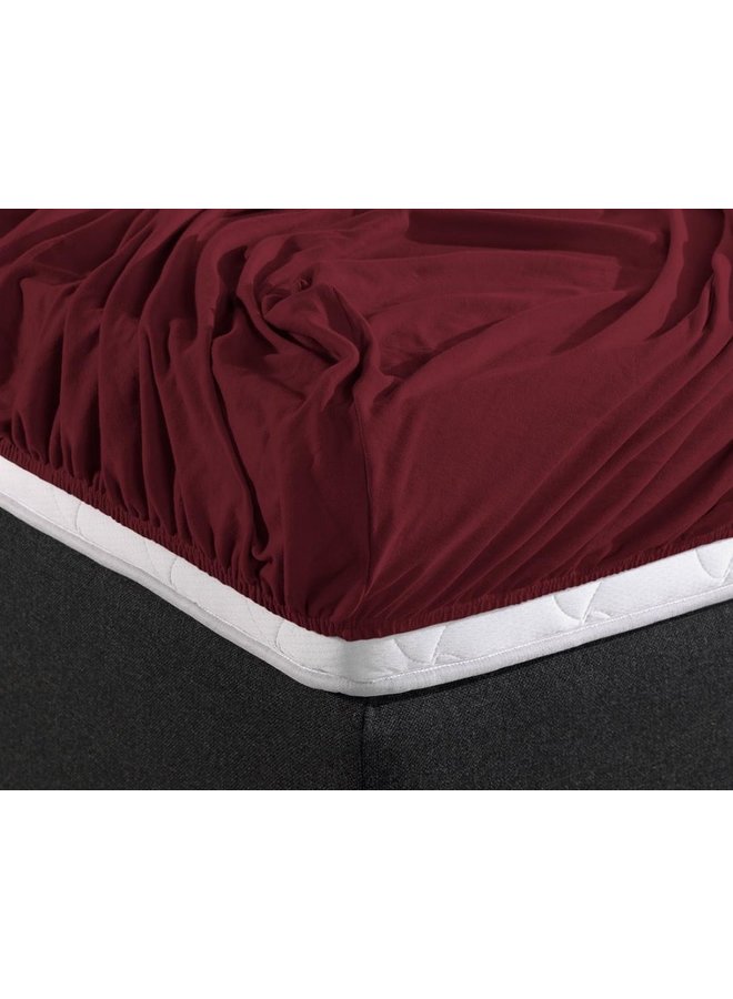 Dreamhouse Hoeslaken Bordo - Dubbel Jersey