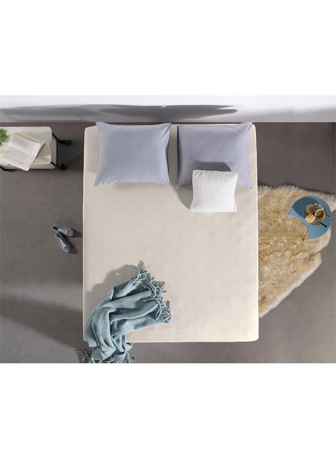 Dreamhouse Hoeslaken Creme - Dubbel Jersey