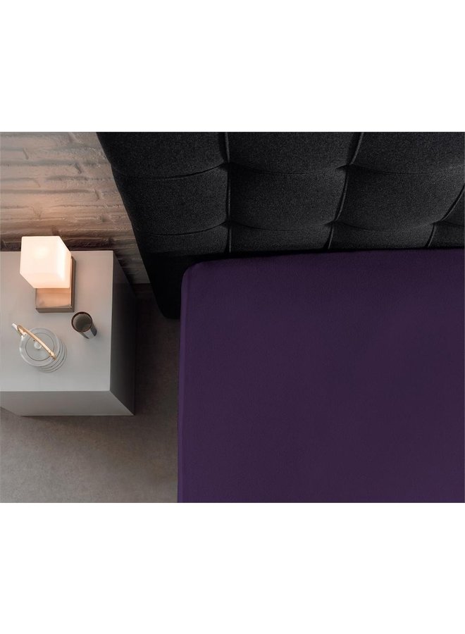 Dreamhouse Hoeslaken Paars - Dubbel Jersey