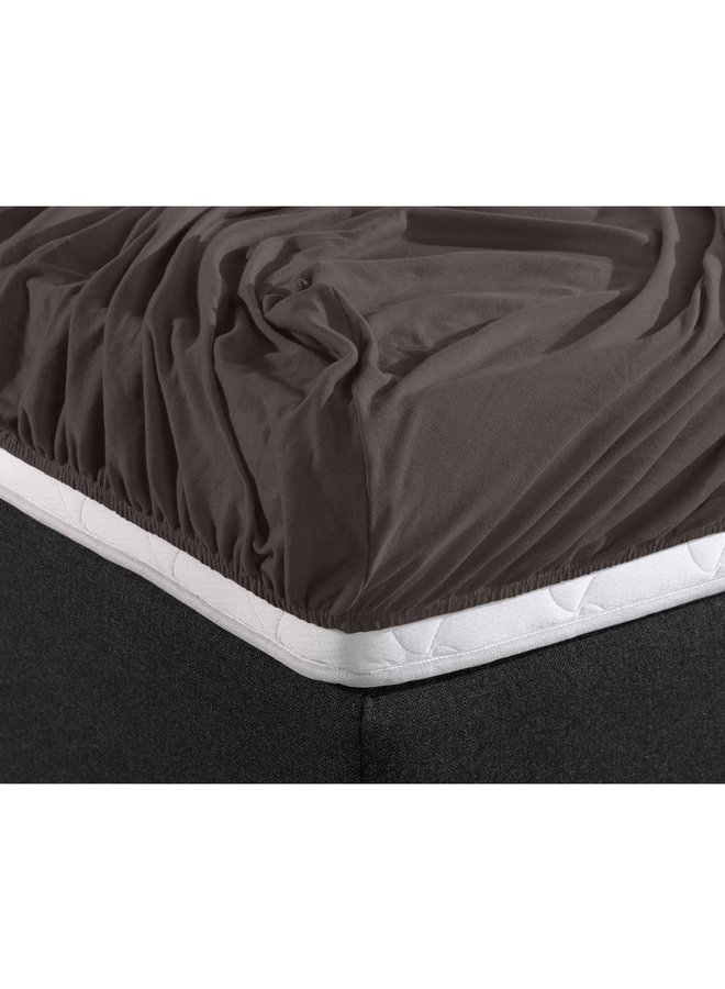 Dreamhouse Hoeslaken Taupe - Dubbel Jersey