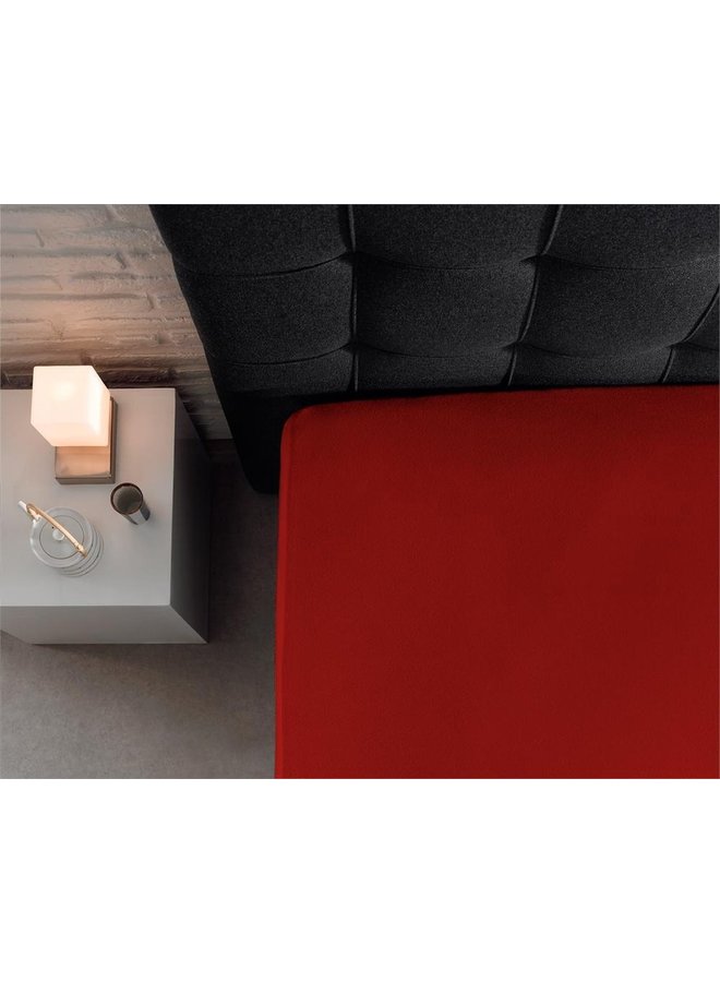 Dreamhouse Hoeslaken Rood - Dubbel Jersey