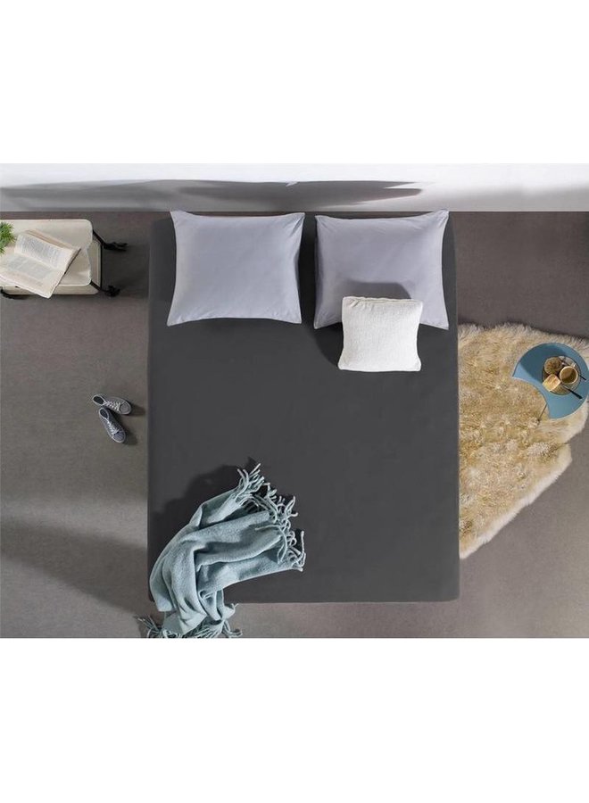 Home Care Hoeslaken Topper Antraciet - Jersey