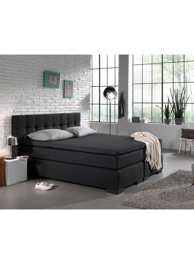 Home Care Hoeslaken Topper Antraciet - Jersey