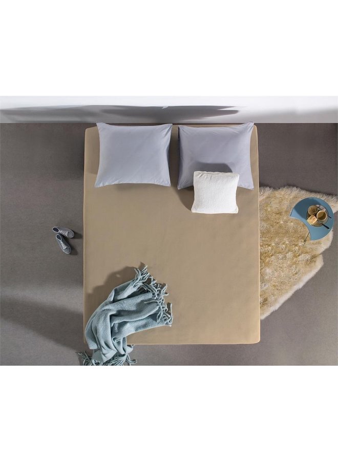 Dreamhouse Hoeslaken Extra Lang Taupe - Jersey