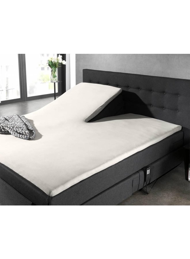 Home Care Hoeslaken Splittopper Creme - Percale Katoen