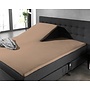 Home Care Hoeslaken Splittopper Taupe - Percale Katoen