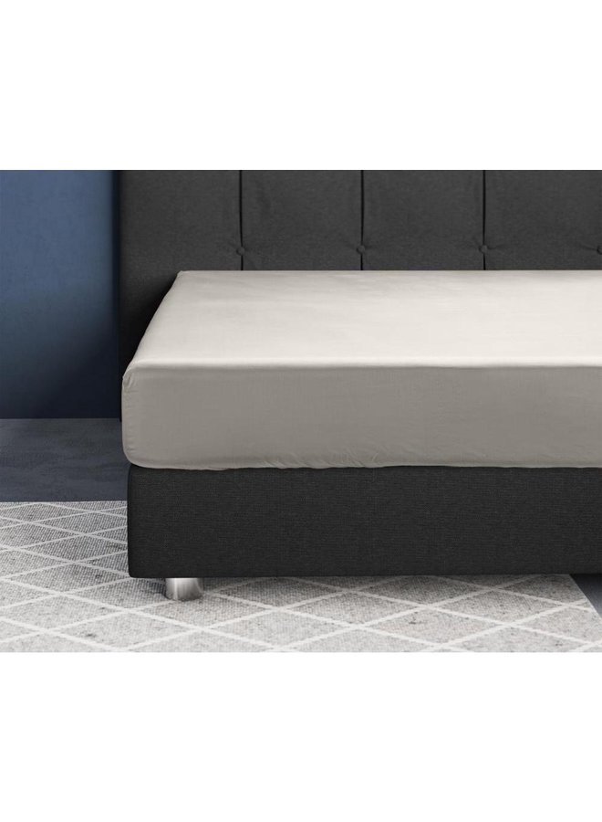 Primaviera Deluxe Hoeslaken Creme - Katoensatijn