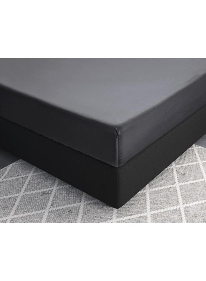 Primaviera Deluxe Katoen/Satijn Hoeslaken Antraciet