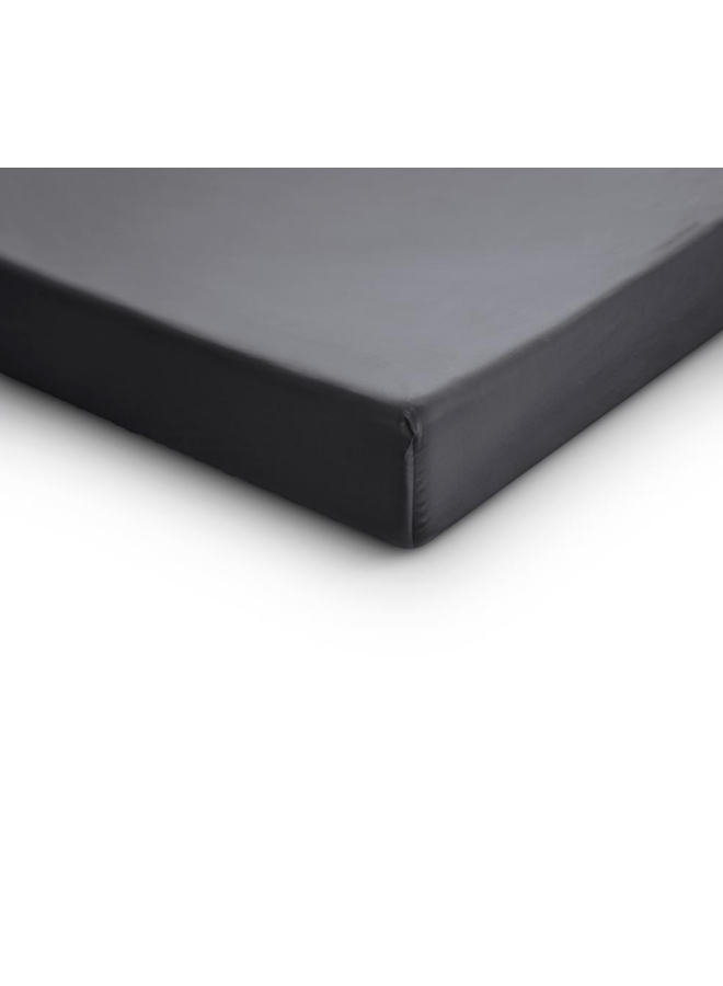 Primaviera Deluxe Hoeslaken Antraciet - Katoensatijn
