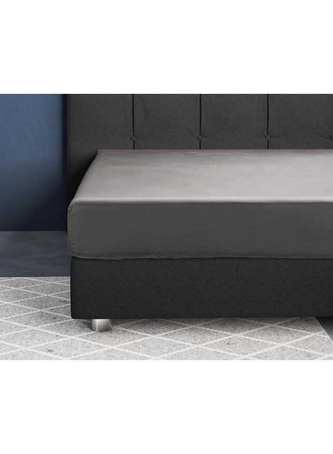 Primaviera Deluxe Hoeslaken Grijs - Katoensatijn