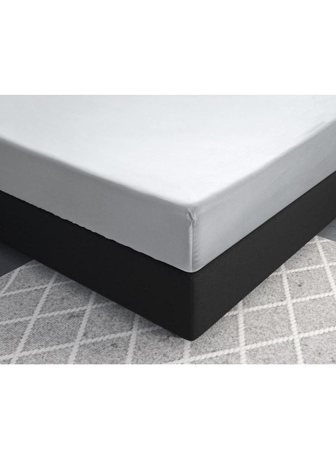 Hoeslaken Wit - Katoensatijn