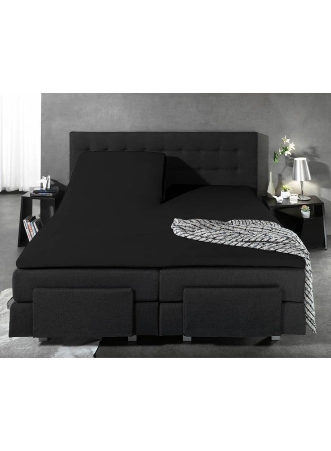 Home Care Hoeslaken Splittopper Antraciet - Jersey