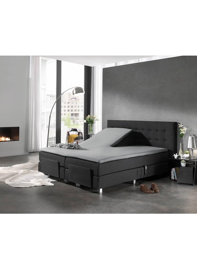 Home Care Hoeslaken Splittopper Grijs - Jersey