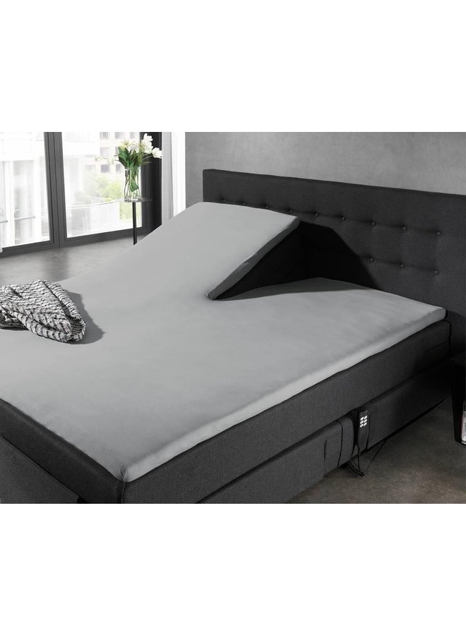 Home Care Hoeslaken Splittopper Grijs - Jersey