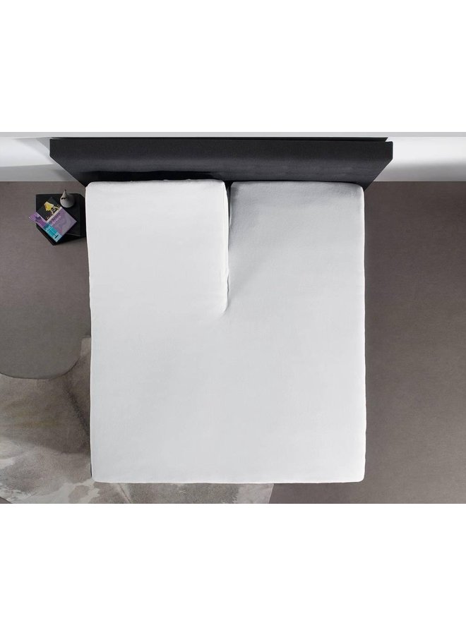 Home Care Hoeslaken Splittopper Wit - Jersey