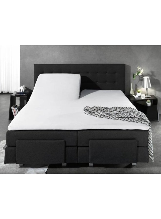 Home Care Hoeslaken Splittopper Wit - Jersey