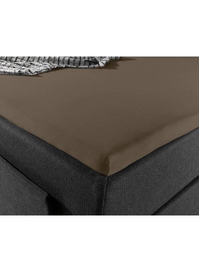 Home Care Hoeslaken Splittopper Taupe - Jersey
