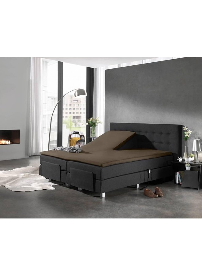 Home Care Hoeslaken Splittopper Taupe - Jersey