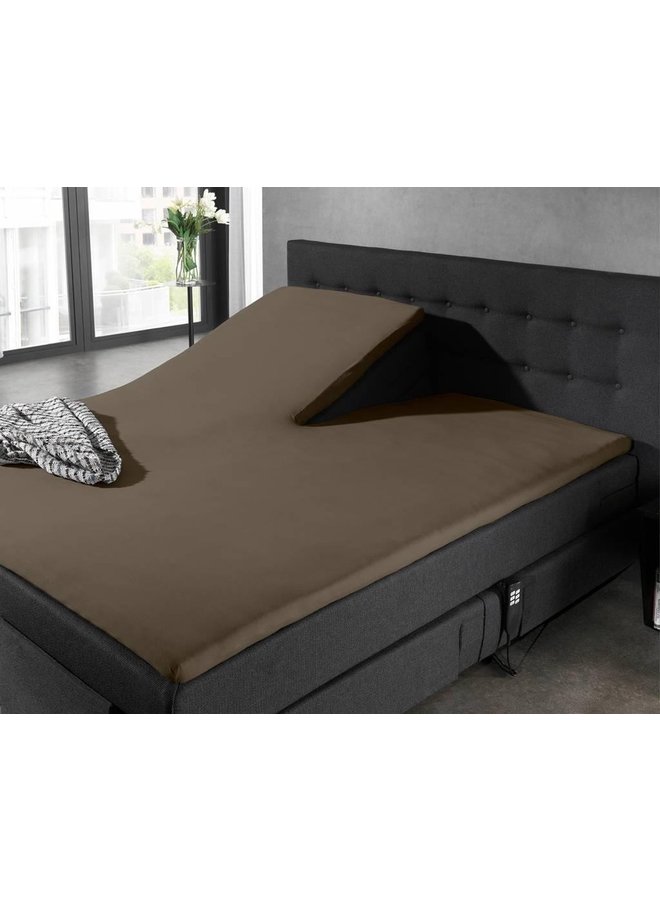 Home Care Hoeslaken Splittopper Taupe - Jersey