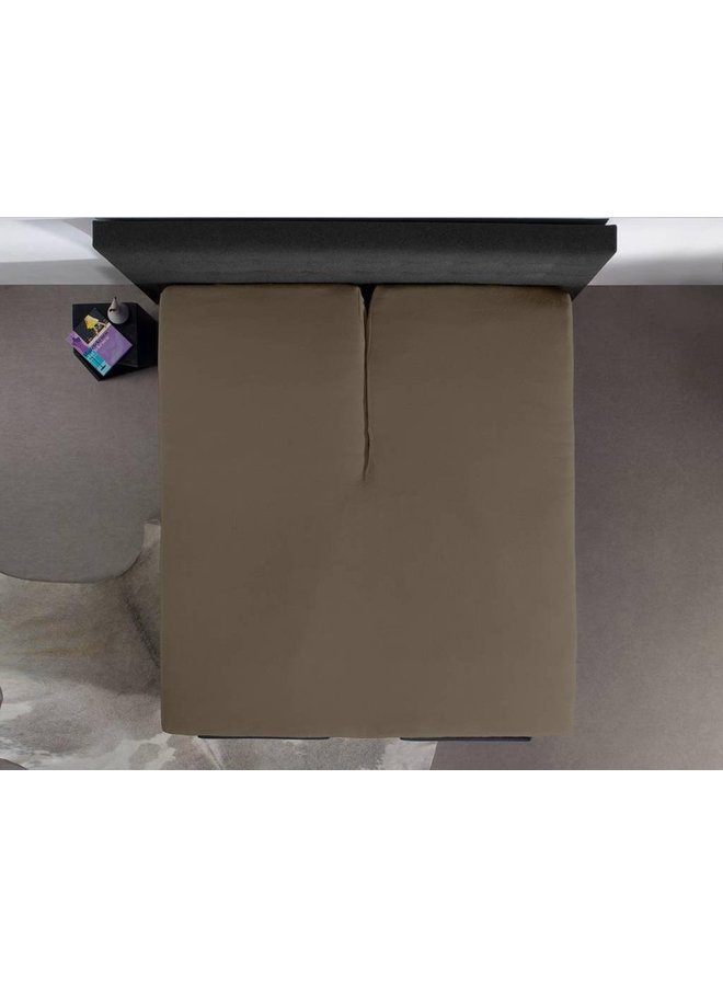 Home Care Hoeslaken Splittopper Taupe - Jersey