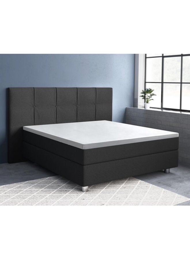 Primaviera Deluxe Hoeslaken Topper Wit - Katoensatijn