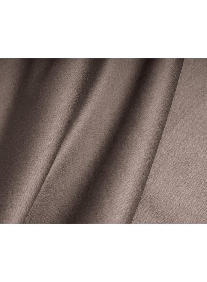 Primaviera Deluxe Hoeslaken Topper Taupe - Katoensatijn