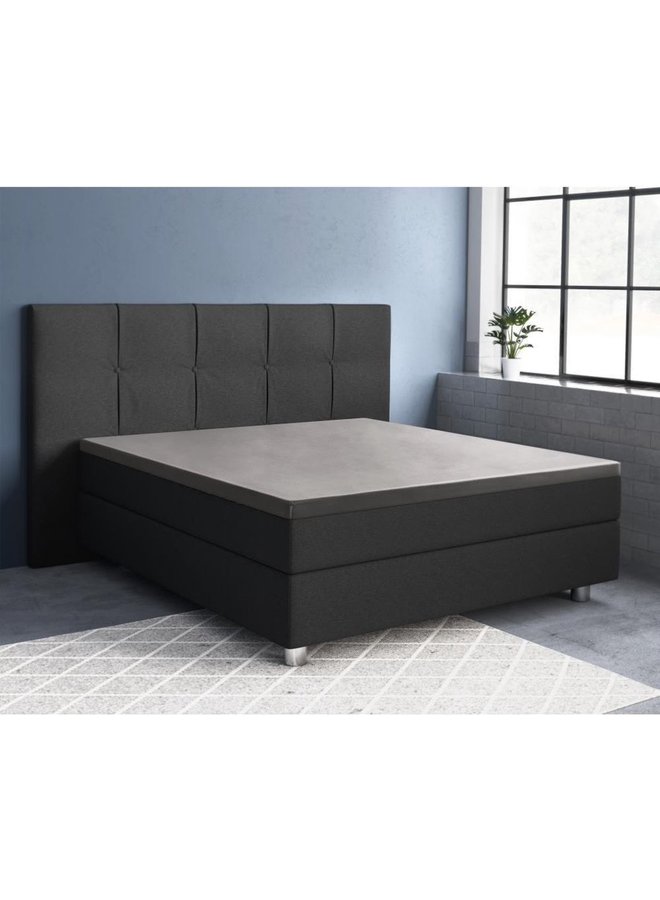 Primaviera Deluxe Hoeslaken Topper Grijs - Katoensatijn