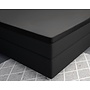 Primaviera Deluxe Hoeslaken Topper Zwart - Katoensatijn