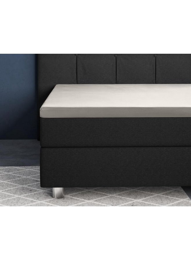 Primaviera Deluxe Hoeslaken Topper Creme - Katoensatijn