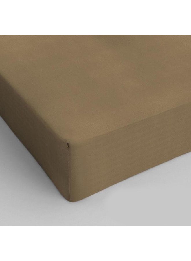 Hoeslaken Taupe - Katoen