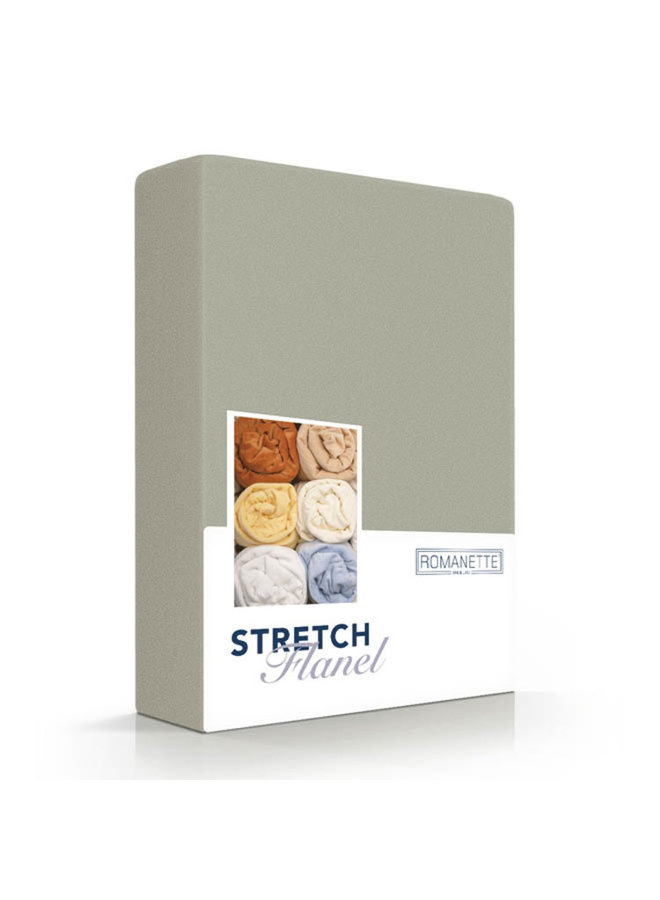 Hoeslaken Groen - Stretch Flanel