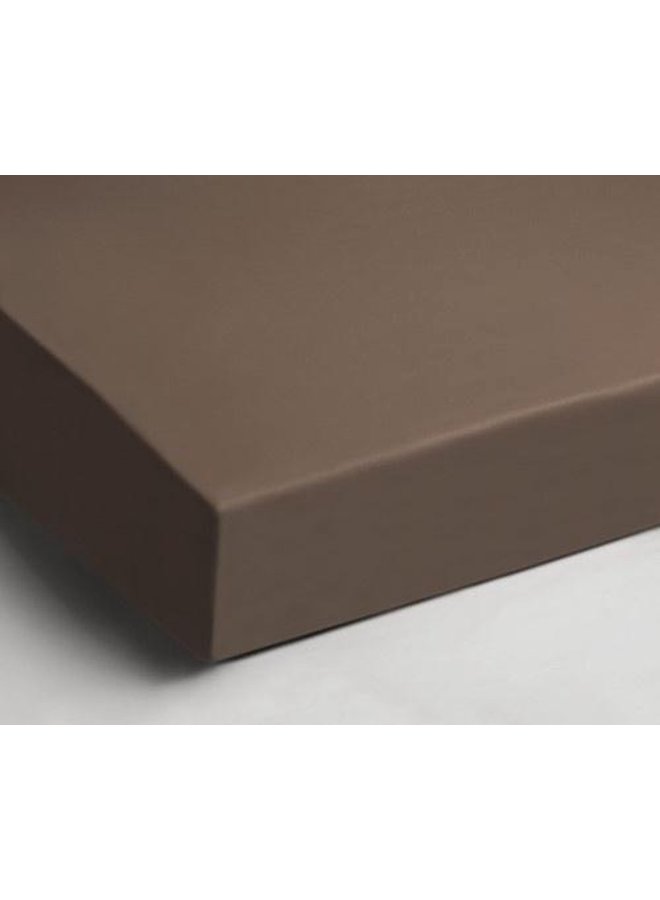 Papillon Hoeslaken Taupe - Katoensatijn