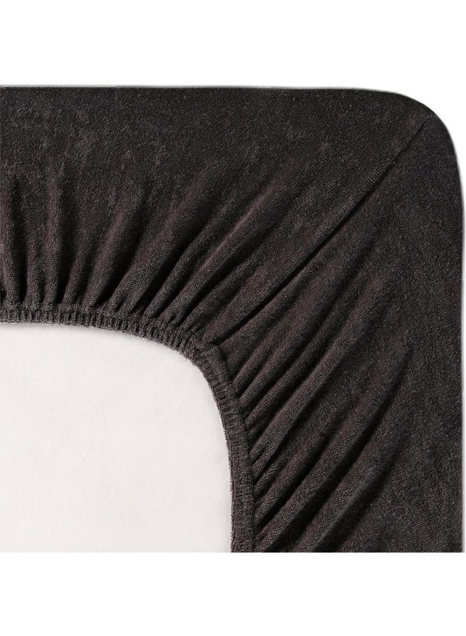 Hoeslaken Antraciet - Badstof