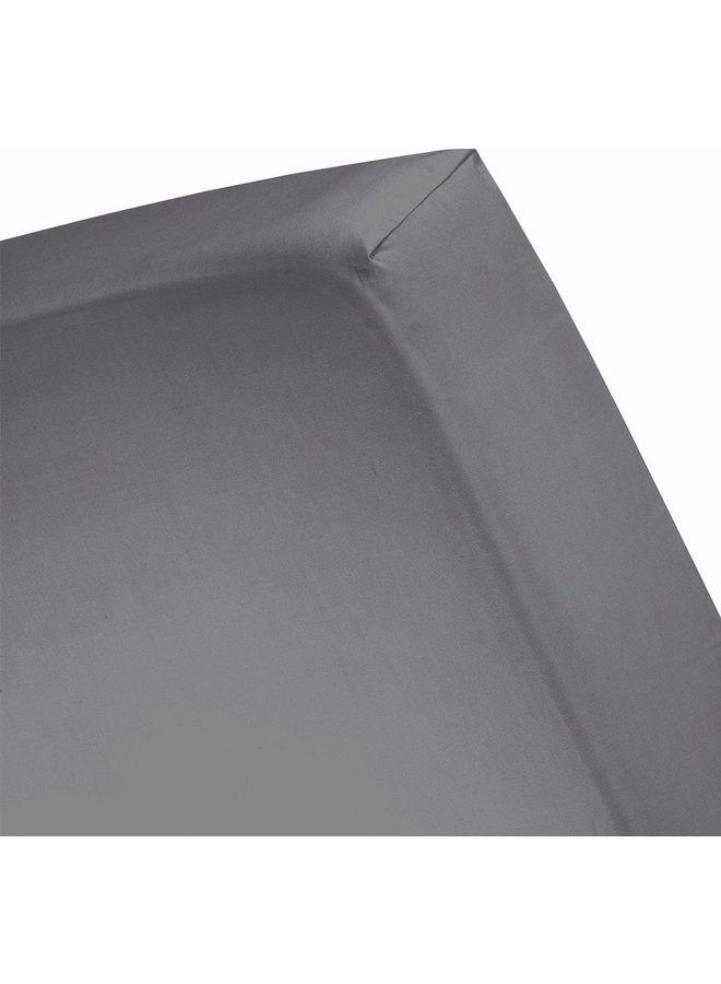 Cinderella Hoeslaken Splittopper Antraciet - Katoensatijn