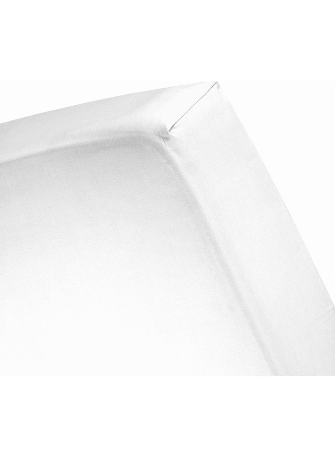 Cinderella Hoeslaken Topper Wit - Flanel