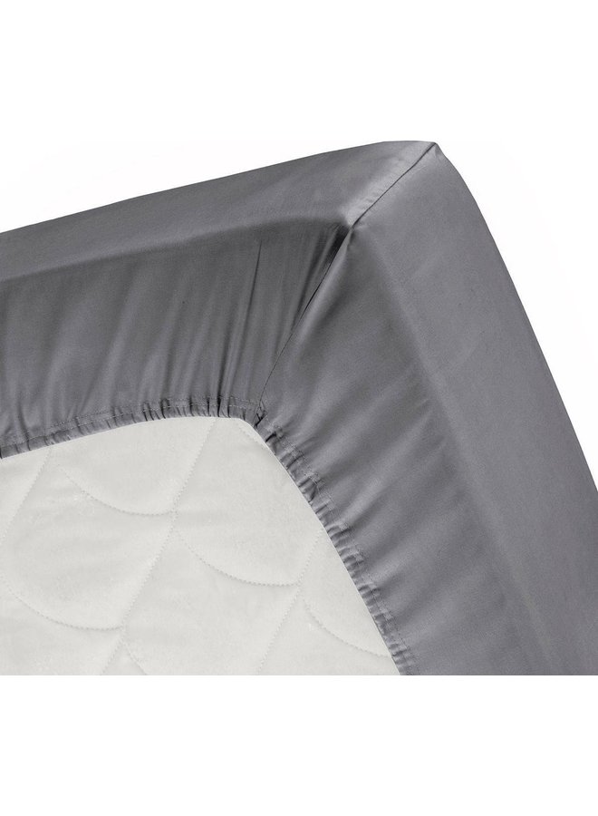 Cinderella Hoeslaken Topper Antraciet - Flanel