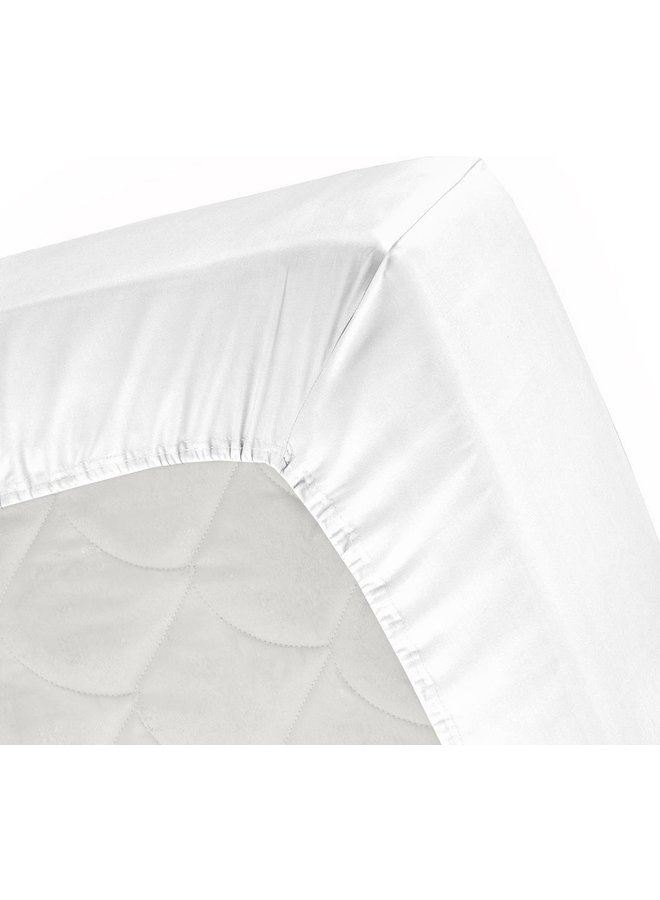 Cinderella Hoeslaken Splittopper Wit - Flanel