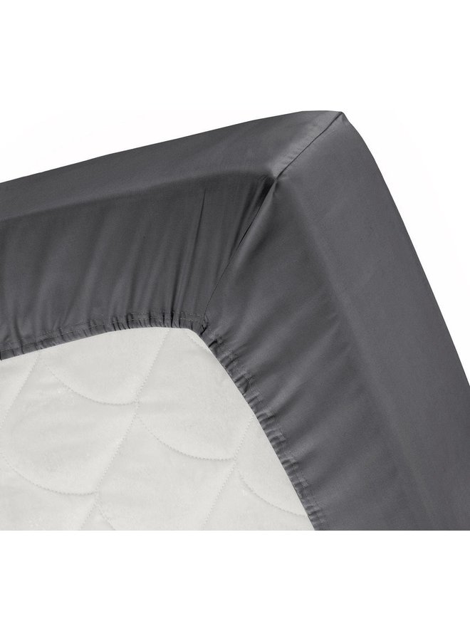 Cinderella Hoeslaken Splittopper Antraciet - Flanel