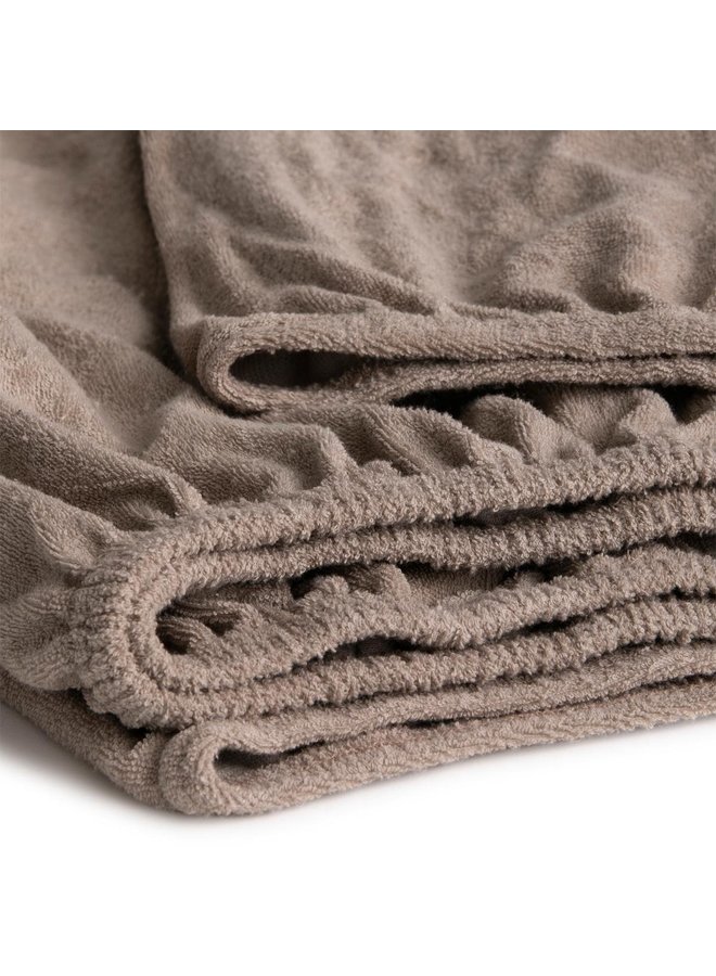 Cinderella Hoeslaken Splittopper Taupe - Badstof