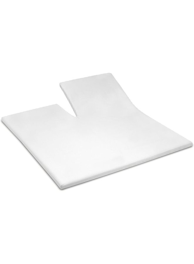 Cinderella Hoeslaken Splittopper Wit - Badstof