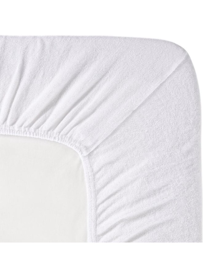 Cinderella Hoeslaken Topper Wit - Badstof