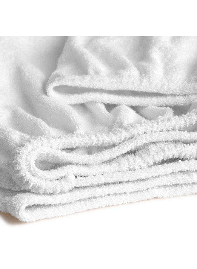 Cinderella Hoeslaken Topper Wit - Badstof