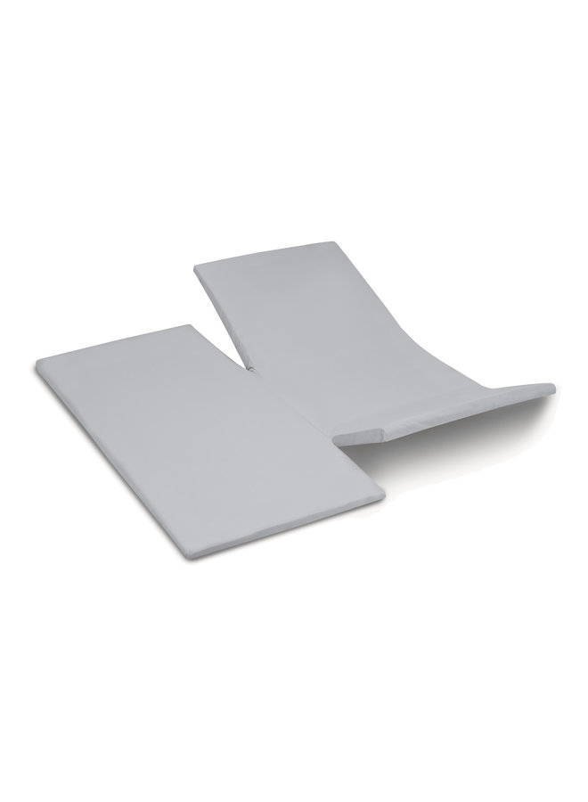 Cinderella Hoeslaken Dubbele Split Grijs - Jersey