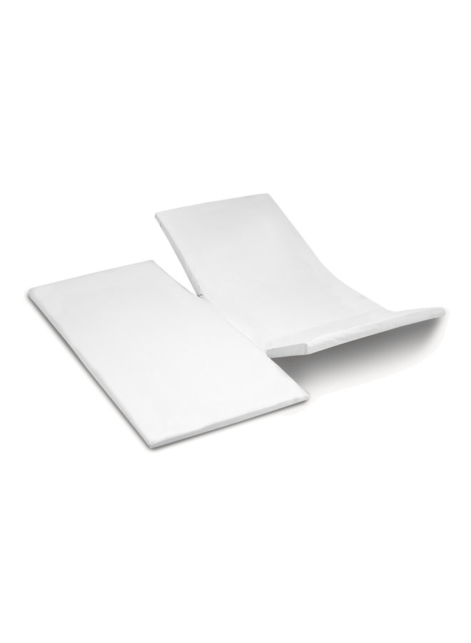 Hoeslaken Dubbele Split Wit - Jersey