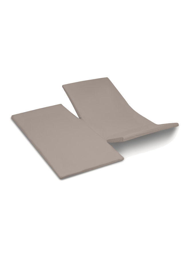 Cinderella Hoeslaken Dubbele Split Taupe - Jersey