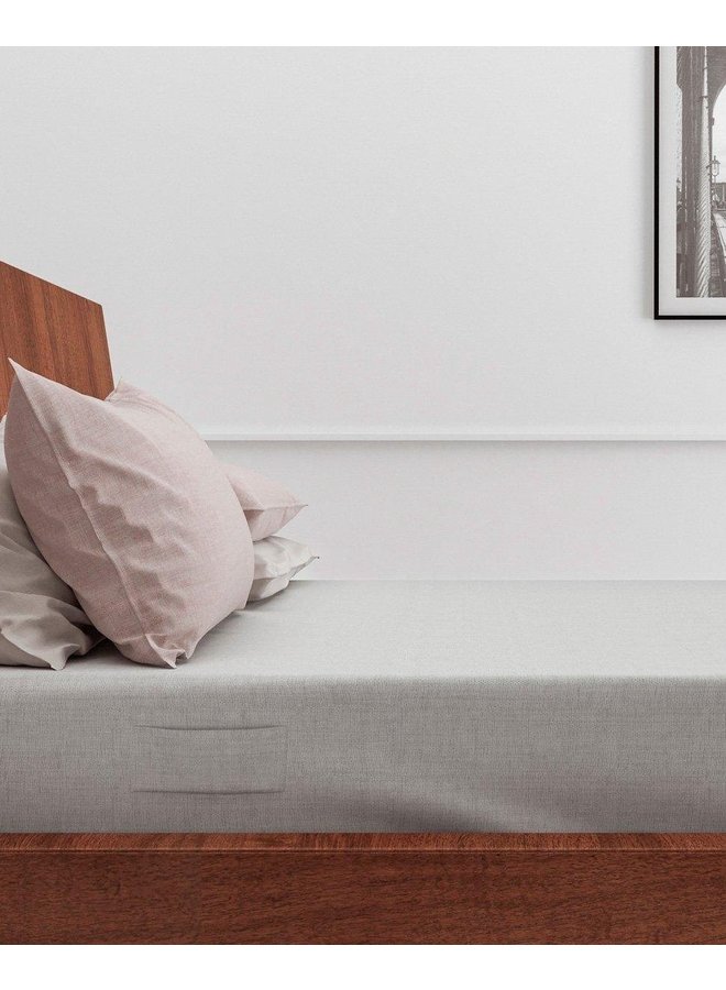 Zo! Home Hoeslaken Lino Grijs - Katoen