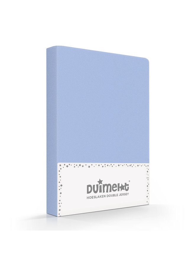 Duimelot Hoeslaken Kinder Blauw - 60x120 + 70x140/150 - Dubbel Jersey