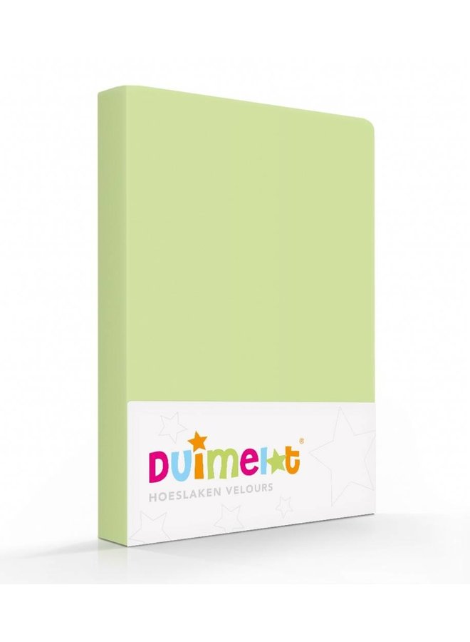 Hoeslaken Ledikant Groen - 60x120 - Katoen